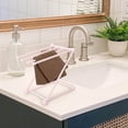 thumbnail image 3 of Kitchen Storage Rack Folding Fabric Vertical Towel Stand for Countertop Organization Space Saving 10 in H, 3 of 5