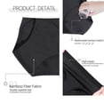 thumbnail image 4 of Becaristey Culottes de Maternité Maillot de Bain Anti-Fuites Bas de Bikinis Respirants Culottes Physiologiques Réutilisables Shorts de Bain Bleu/l 1 Ensemble, 4 of 6