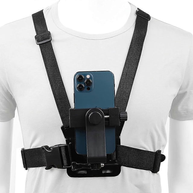 Harnais de Caméra Compatibilité Universelle, Ajustement Réglable Matériaux de Haute Qualité Design Anti-Vibration pour Rotation à 360 Degrés, Poitrine à Boucle à Dégagement Rapide