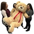 thumbnail image 2 of Big Plush Giant 6 Ft Teddy Bear 72 Inch Tan Soft Oversized Teddybear Weighs 20 Pounds, 2 of 10