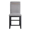 thumbnail image 4 of Yves Rubbed Charcoal and Light Gray Fabric Counter Chair, 4 of 7
