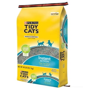 Tidy Cats Immediate Formule de contrôle de l'odeur pour plusieurs Cats Amortisseur de chat non embaumé 40lb sac
