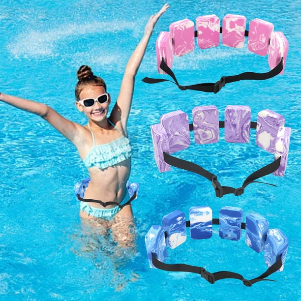 ERSANDY - Ceinture de flottaison piscine, ceinture de natation, ceinture de flotteur d'eau auxiliaire en mousse EVA, ceinture de natation réglable pour enfants