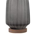 thumbnail image 4 of Benzara BM241132 Table Lamp with Frosted Glass Body & Fabric Shade, Gray, 4 of 5