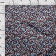 thumbnail image 3 of oneOone Velvet Brown Fabric Floral Sewing Craft Projects Fabric Prints By Yard 58 Inch Wide, 3 of 5