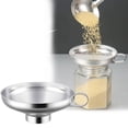 thumbnail image 1 of Oleegame 1PC Stainless Canning Funnel Lightweight Wide Mouth Jar Funnel With Handle Suitable For Wide Mouth And Conventional Jar Food Grade Metal Jam Kitchen Tools, 1 of 9