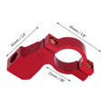 thumbnail image 3 of Herwey 10mm Motorcycle Rearview Mirror Bracket Handlebar Mount Mirror Adapter Holder Clamp 5 Colors,Mirror Bracket, Handlebar Mount Mirror Clamp, 3 of 7