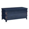 thumbnail image 1 of Linon Zana Coffre de Rangement Doublé de Cèdre avec Détail de Corde en Bois Vieilli Bleu, 1 of 20