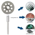 thumbnail image 2 of 10 Pcs Roues de Coupe Diamant 22mm Disque de Coupe avec 2 Pcs Mandrins 3mm Remplacement pour, 2 of 8