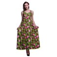 thumbnail image 1 of Bimba Robe Longue pour Femmes en Rayonne à Imprimé Floral Chic Bohème d'Été Maxi de Plage - X-Grand, 1 of 4