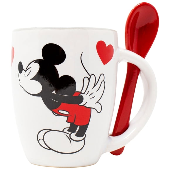 Mickey Mouse 802348 Disney Mickey & Minnie Kissing Espresso Mug - 4 oz
