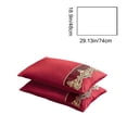 thumbnail image 2 of Solid Color Lace Embroidered Pillowcase Pair Soft Skin-Friendly Home Bedding Cover, 2 of 6