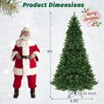 thumbnail image 2 of Gymax 8 FT Pre-Lit Artificial Christmas Tree Hinged Xmas Tree w/ 1498 Branch Tips & 880 LED Lights, 2 of 10