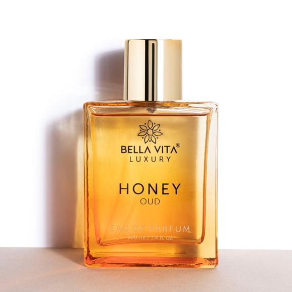 Bella Vita Luxury Honey Oud Eau de Parfum Parfum Unisexe pour Hommes et Femmes avec Patchouli, Vanille, Bergamote / Floral, Épicé EDP Fragrance Senteur, 100 ml