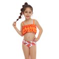 thumbnail image 2 of KAWELL Maillot de Bain Fille Deux Pièces Tankini Plissé à Volants, 2 of 6
