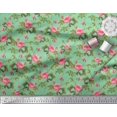 thumbnail image 2 of Soimoi Toile de Coton Feuilles & Pivoine Imprimé Floral 1 Yard 56 Inch Wide, 2 of 5