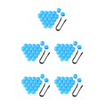 thumbnail image 2 of Maytalsory 20 Pieces Car Wheel Nut Caps Auto Hub Screw Cover Replacement Dust-proof Blue 21mm 5Set, 2 of 6