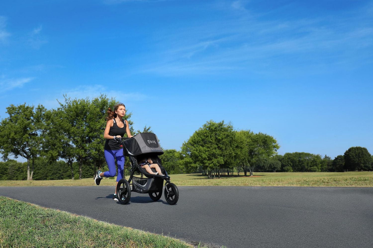 Poussette de Jogging Revolution Flex 3.0, Graphite Black de BOB Gear