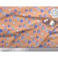 thumbnail image 3 of Soimoi Velvet Fabric Spices & Tea Cup Watercolor Printed Fabric 1 Yard 58 Inch Wide, 3 of 3