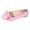 Pink, variant on Womens Bows Leather Ballet Flat Non Slip Soft Soled Low Wedge Walking Shoes Comfortable Slip On Loafers White Size 8.5