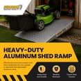 thumbnail image 2 of Guardian Heavy Duty Aluminum Shed Ramp, Portable Loading Ramp for Mowers and ATVs, Silver, 2 of 5