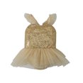 thumbnail image 1 of Xuewenshw Combinaison en Maille Unie d'Été pour Filles, Robe de Grimpe pour Enfants, Robe Évasée, 1 of 7