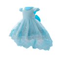 thumbnail image 2 of RXIRUCGD une Robe Mignonne à Manches Longues de Couleur Unie avec une Robe de Princesse et une Robe à Manches Longues à Col Rond Taille Mi-Haute pour une Jeune Fille, Bleu Ciel, Taille : 70, 2 of 9