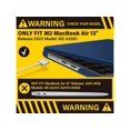 thumbnail image 3 of Compatible avec MacBook Air 13,6 Pouces Case 2022 Model A2681 M2 Chip with Liquid Retina Display Touch ID, Étui de Protection pour Portable avec Housse de Clavier, 3 of 7