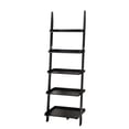 thumbnail image 1 of Pemberly Row Ladder Bookshelf in Black Wood Finish, 1 of 4
