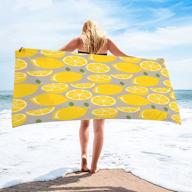 LSLJS Beach Towel Été Essentials Plage Microfibre Beach Towel Super Léger Coloré Bain Serviette Sable Couverture Plage Serviette Multifonctions pour Voyage Piscine 30 X 60 Pouces Beach Towel