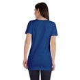 thumbnail image 4 of Inkmeso Long Length Notch Neck Top For Women Basic Cotton Tee Shirt w/ Pocket Patch Legging Top, 4 of 7