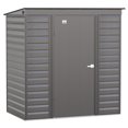 thumbnail image 1 of Arrow Select 6 x 4 x 6 ft Charcoal Steel Storage Shed, 1 of 7