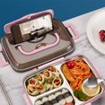 thumbnail image 1 of zanvin Bento Boxes for School, Adult Lunch Box, 1000 ML 3-Compartment Bento Lunch Box For Kids, Lunch Containers For Adults Come With Chopsticks And Spoons, Leak Proof, Microwaveable, 1 of 6