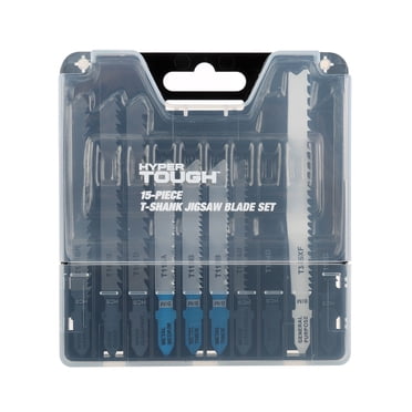 Hyper Tough 15 Piece Jigsaw Blades Set, High Carbon Steel Material, New Condition