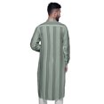 thumbnail image 4 of Atasi Kurta Décontractée Imprimée à Col Mandarin Chemise Ethnique Longue Kurta Asymétrique, 4 of 6