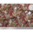 thumbnail image 3 of Soimoi Polyester Crepe Fabric Leaves & Lemur Animal Decor Fabric Printed Yard 52 Inch Wide, 3 of 3