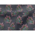 thumbnail image 4 of oneOone Viscose Jersey Fabric Leaves & Floral Block Print Fabric BTY 60 Inch Wide, 4 of 4