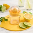 thumbnail image 3 of Mainstays Citrus Juicer with Integrated Container, Yellow, 3 of 12