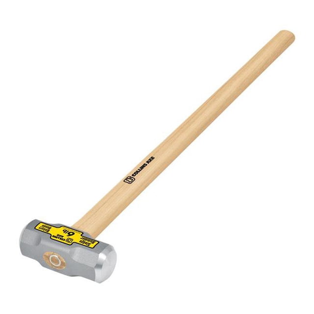 ACE Trading-Truper Garden Tool MD-6H-C32425 2 Face Sledge Hammer Collins with a 6 lb drop-forged high carbon steel double-faced head and a 36-inch hickory handle. Ideal for heavy-duty tasks in home improvement, gardening, and construction. Multicoloured design adds durability and versatility.