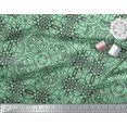 thumbnail image 2 of Soimoi Poly Georgette Fabric Floral & Moroccan Damask Ethnic Print Fabric by The Yard 52 Inch Wide, 2 of 3
