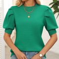 thumbnail image 2 of Yuyuzo Robe T-Shirt Décontractée à Manches Courtes Froncées pour Femmes Printemps 2025, Taille Nouée, Soleil, Plage, Été, Mini Robe de Fête, 2 of 7