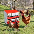 thumbnail image 3 of 6-Compartment Heavy Duty Metal Chicken Nesting Box – Galvanized Roll-Away Egg Collection, Easy-Clean Removable Tray, Ventilated Hen Laying Box, Wall Mount or Stand, Hunter Proof Poultry Coop Supply, 3 of 290