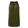 thumbnail image 4 of Kcodviy Femmes Décontracté au-Dessus du Cou Robes pour Femmes sous le Genou Petites Robes de Plage Femmes Robe Sans Manches pour Femme, 4 of 6
