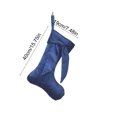 thumbnail image 3 of Iumwxz White Velvet Christmas Stocking with Snowflake and Star Patterns 40x19cm Holiday Tree Ornament Sock with Rope Hanger for Festive Home Decor Includes 1 Stocking, 3 of 6