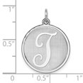 thumbnail image 3 of 925 Sterling Silver Dainty Letter T Initial Name Monogram Necklace Charm Pendant, 3 of 8