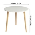 thumbnail image 3 of Table d'Appoint Ronde Moderne Détachable pour Chambre, Balcon, Salon, Table d'Accent Portable pour Café et Livres, Meuble Compact au Design Robuste à Trois Pieds, 3 of 7