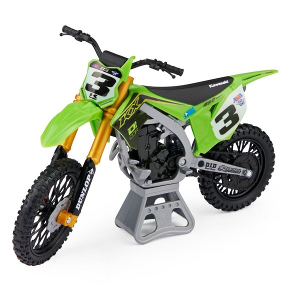 Supercross, Authentic Eli Tomac 1:10 Scale Collector Die-Cast Motorcycle Replica with Display Stand