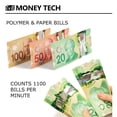 thumbnail image 5 of Money Tech Polymer & Paper Multi-Currency Bill Cash Counter. Canadian Plastic & USD Banknote Counting Machine with Counterfeit Detection and LCD Screens, 5 of 5