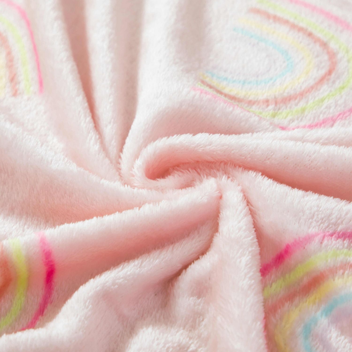 Mainstays Kids Couverture Jetée en Peluche Arc-en-ciel