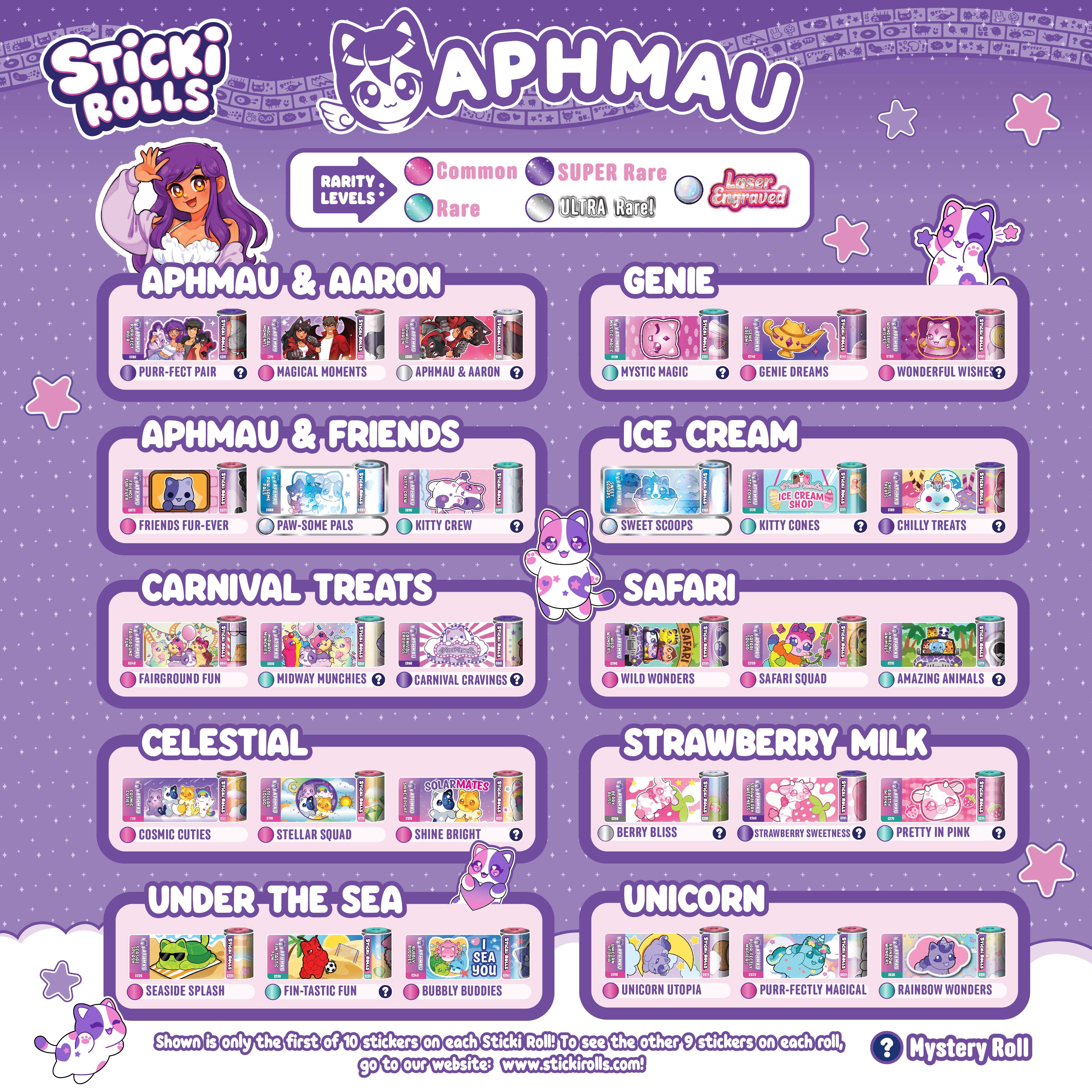 Sticki Rolls x Aphmau : Capsules – Paquet surprise mystère